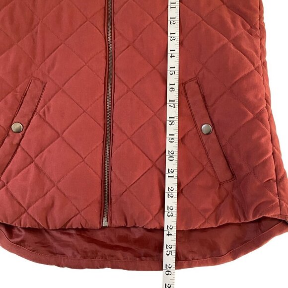 Laura‎ Scott Full Zip Quilted Puffer Vest With Pockets Women's M Outdoor Classic - Picture 8 of 11
